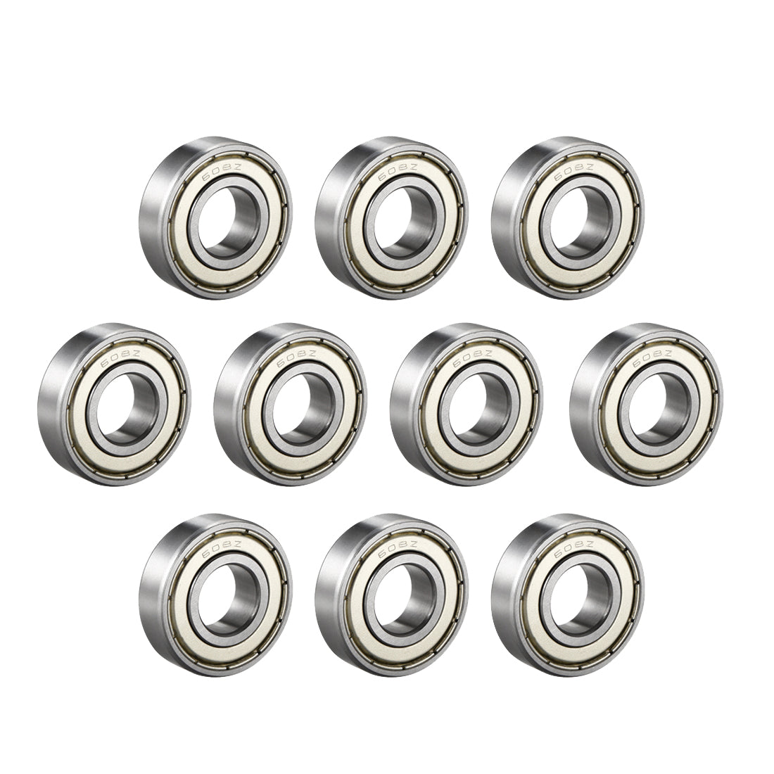 Harfington Deep Groove Ball Bearings Metric Single Shielded Chrome Steel ABEC1 Z2