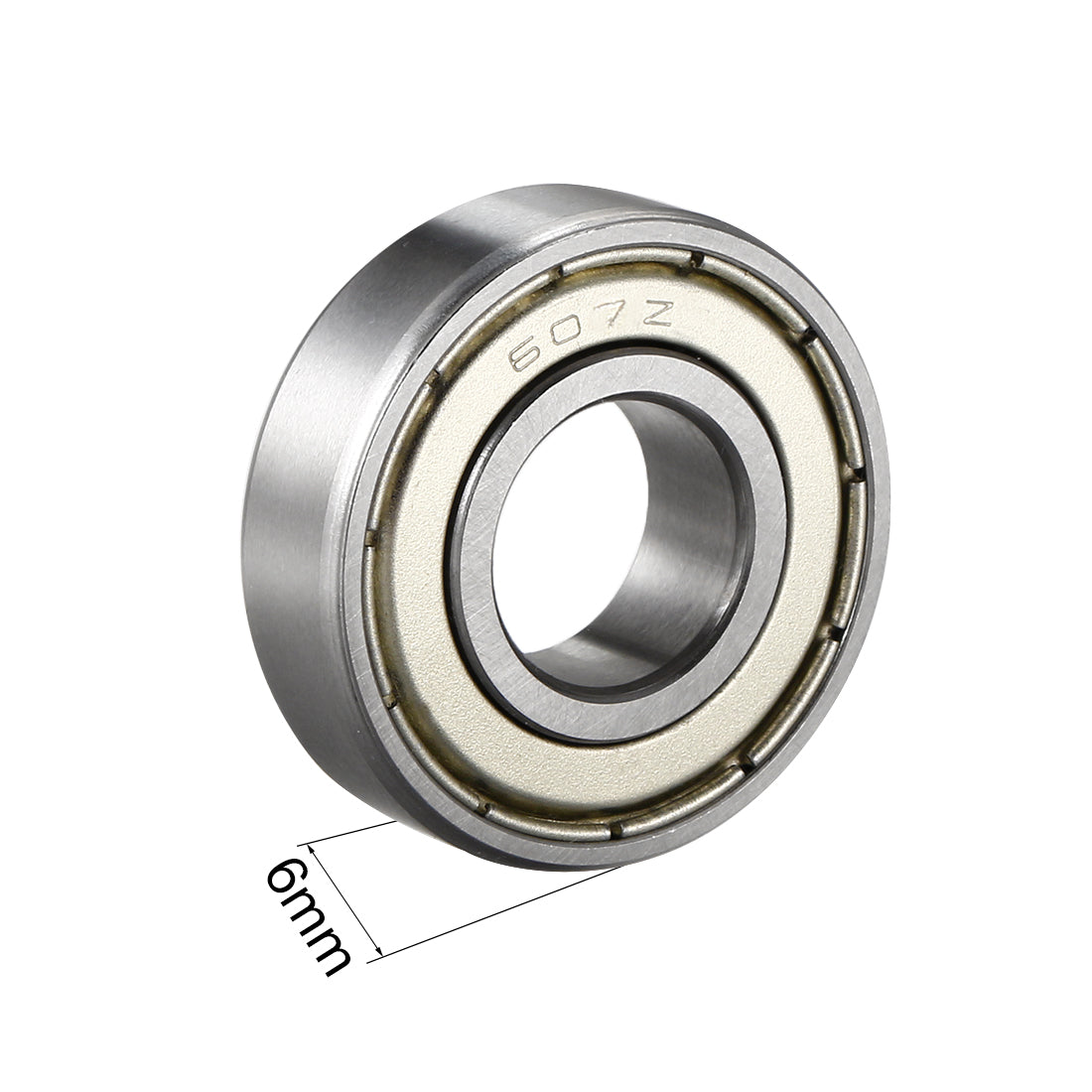 Harfington Deep Groove Ball Bearings Metric Single Shielded Chrome Steel ABEC1 Z2