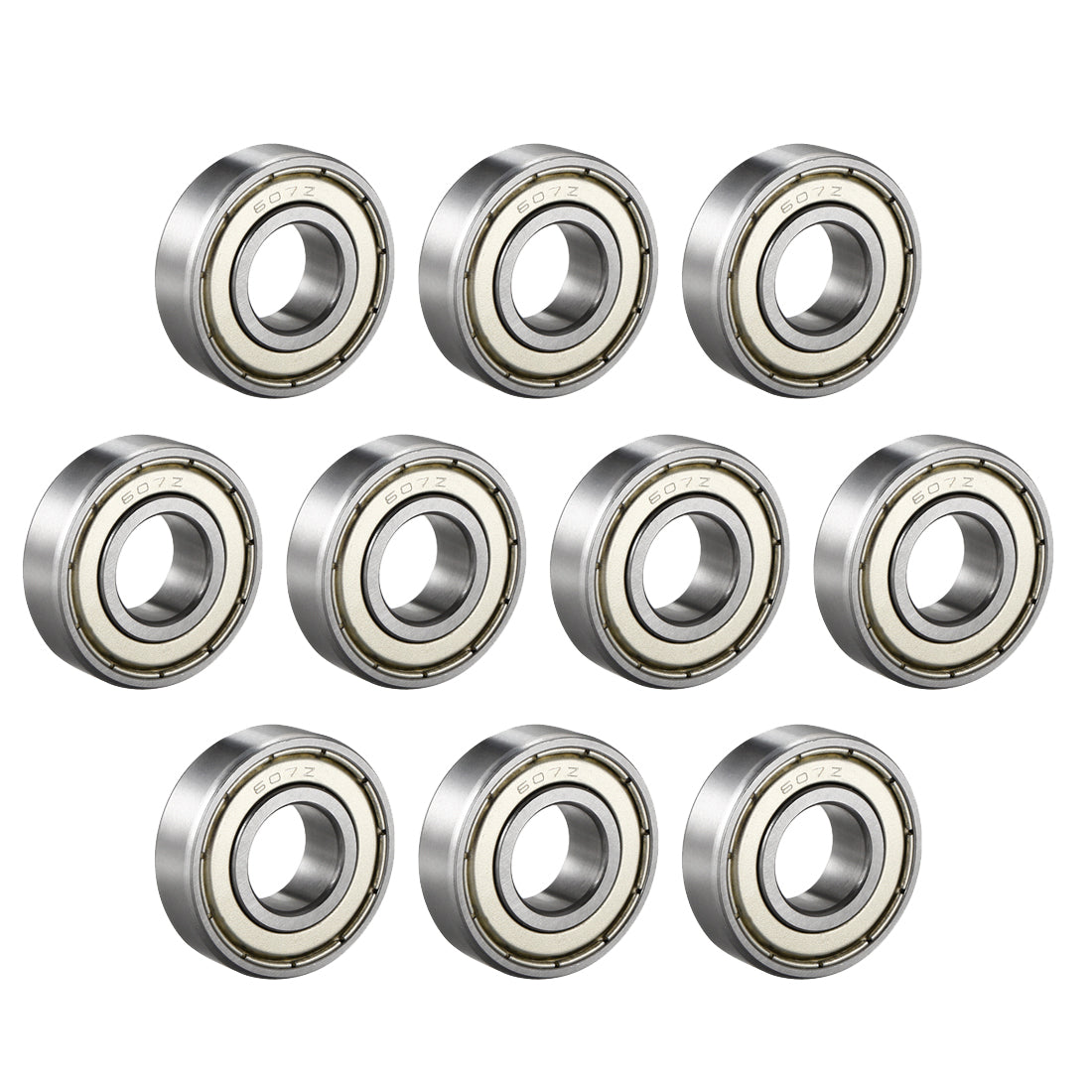 Harfington Deep Groove Ball Bearings Metric Single Shielded Chrome Steel ABEC1 Z2