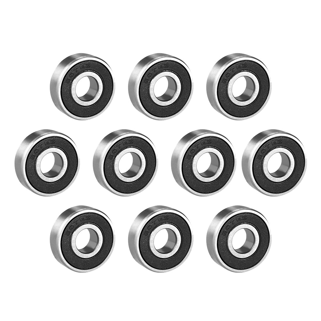 Harfington Deep Groove Ball Bearings Metric Single Sealed Chrome Steel P0 Z2 Level