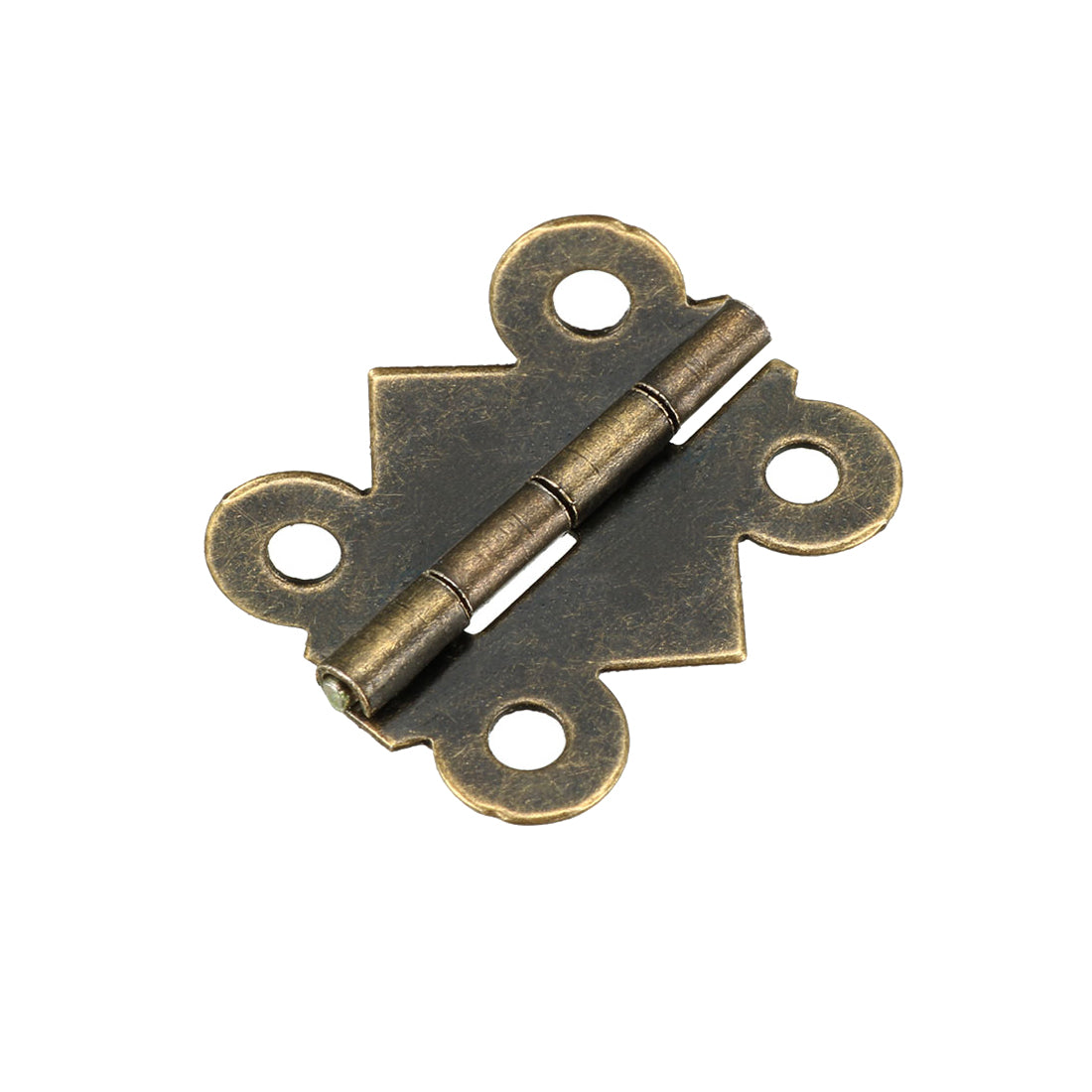 Harfington 0,98 Zoll antike Bronzescharniere, Retro-Scharnier in Schmetterlingsform, Ersatz mit Schrauben, 50 Stück