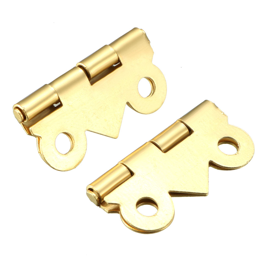 Harfington 0.79" Golden Hinges Butterfly Shape Hinge Replacement with Screws 50pcs
