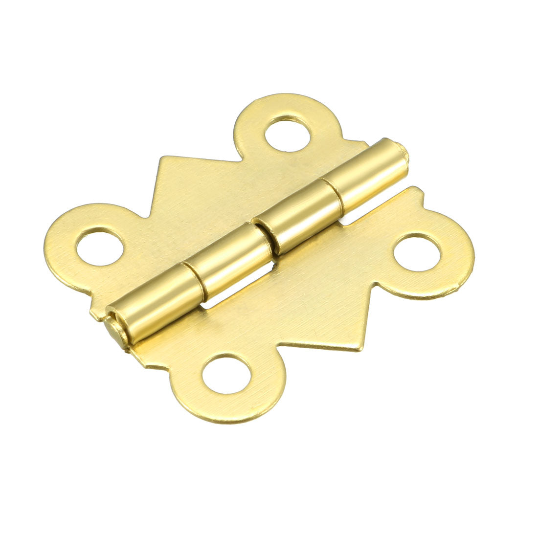 Harfington 0.79" Golden Hinges Butterfly Shape Hinge Replacement with Screws 50pcs