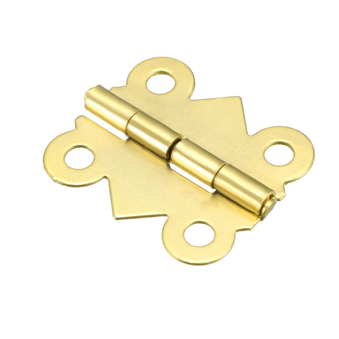 Harfington 0.79" Golden Hinges Butterfly Shape Hinge Replacement with Screws 50pcs