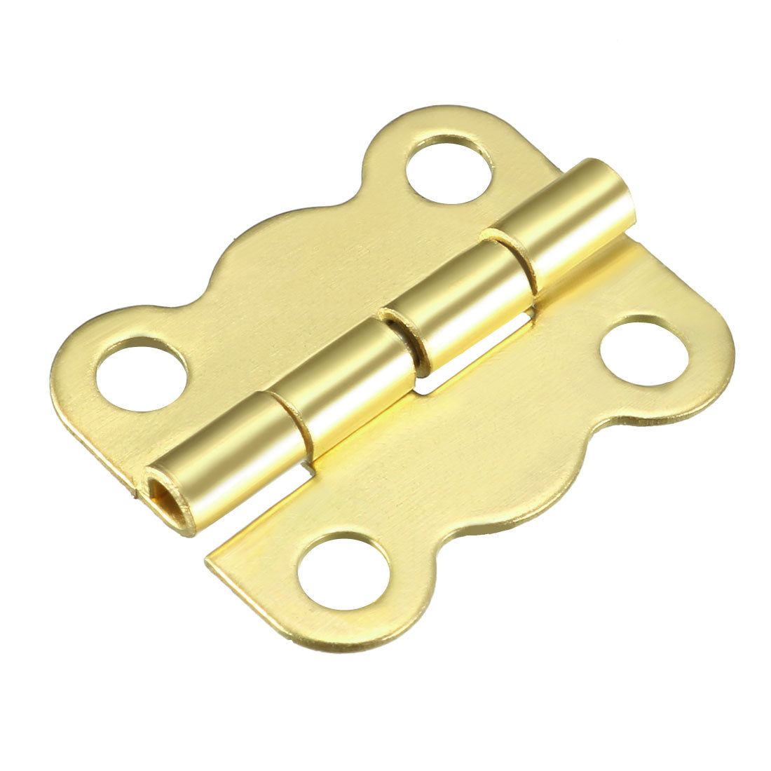 Harfington 0.63" Golden Hinges Butterfly Shape Hinge Replacement with Screws 10pcs