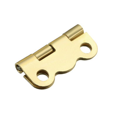 Harfington 0.63" Golden Hinges Butterfly Shape Hinge Replacement with Screws 30pcs