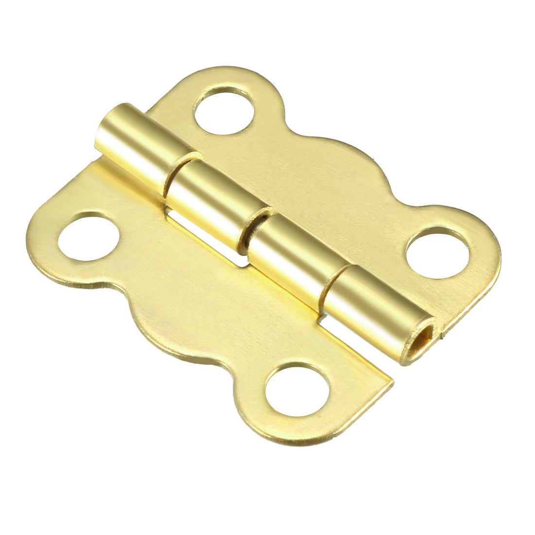 Harfington 0.63" Golden Hinges Butterfly Shape Hinge Replacement with Screws 30pcs