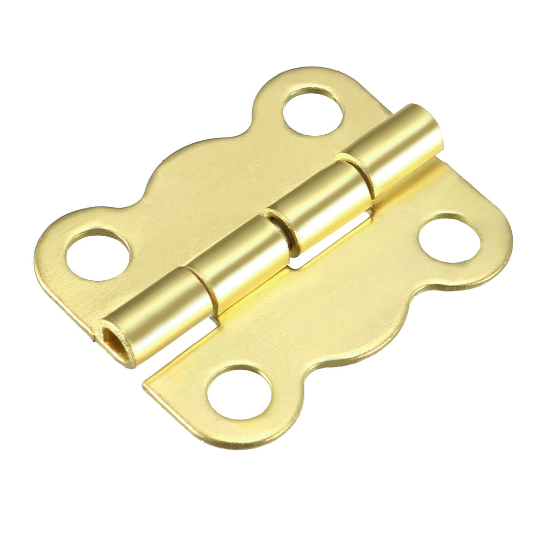 Harfington 0.63" Golden Hinges Butterfly Shape Hinge Replacement with Screws 30pcs