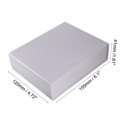 Harfington 155 x 120 x 41mm Electronic Plastic DIY Junction Box Enclosure Case Gray