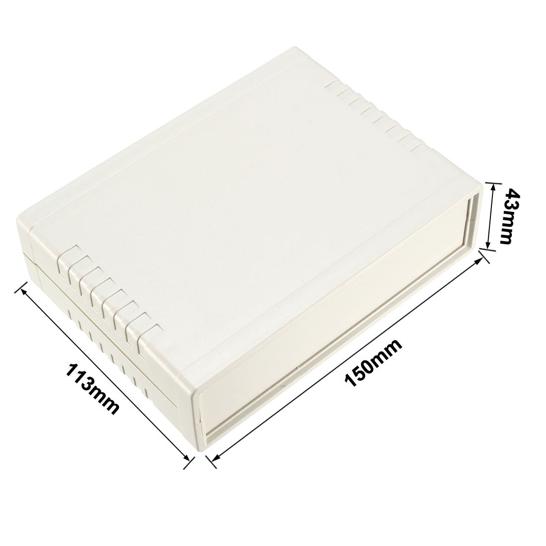 Harfington 150 x 113 x 43mm Electronic Plastic DIY Junction Box Enclosure Case grey white