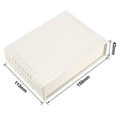 Harfington 150 x 113 x 43mm Electronic Plastic DIY Junction Box Enclosure Case grey white
