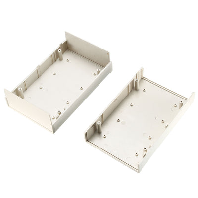 Harfington 190 x 120 x 60 mm elektronisches DIY-Anschlussdosengehäuse aus Kunststoff, grauweiß