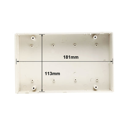 Harfington 190 x 120 x 60 mm elektronisches DIY-Anschlussdosengehäuse aus Kunststoff, grauweiß