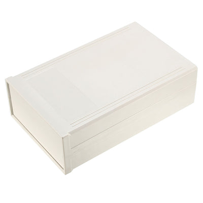 Harfington 190 x 120 x 60 mm elektronisches DIY-Anschlussdosengehäuse aus Kunststoff, grauweiß