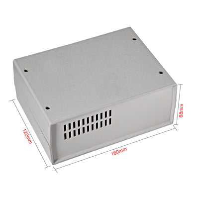 Harfington 160x120x68mm Power Switch Plastic Enclose Case Junction Project Box Grey