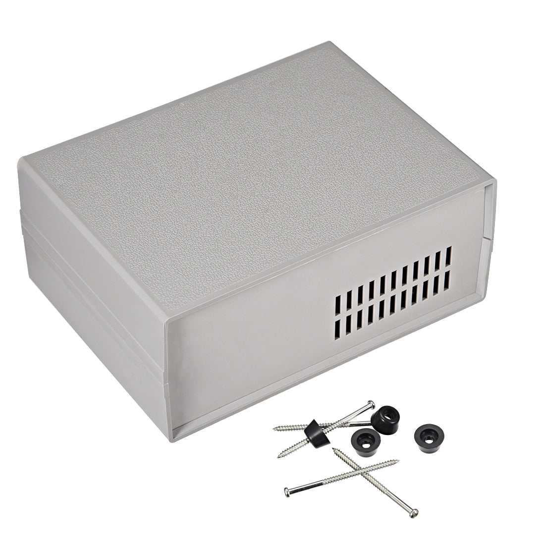 Harfington 160x120x68mm Power Switch Plastic Enclose Case Junction Project Box Grey