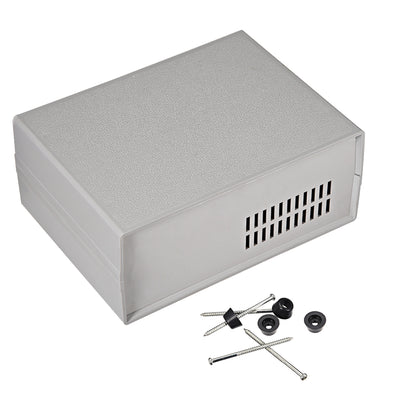 Harfington 160x120x68mm Power Switch Plastic Enclose Case Junction Project Box Grey