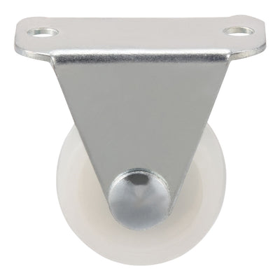 Harfington 1 Inch Fixed Caster Wheels PP Top Plate Mounted Caster Wheel 11lb Capacity 4 Pcs