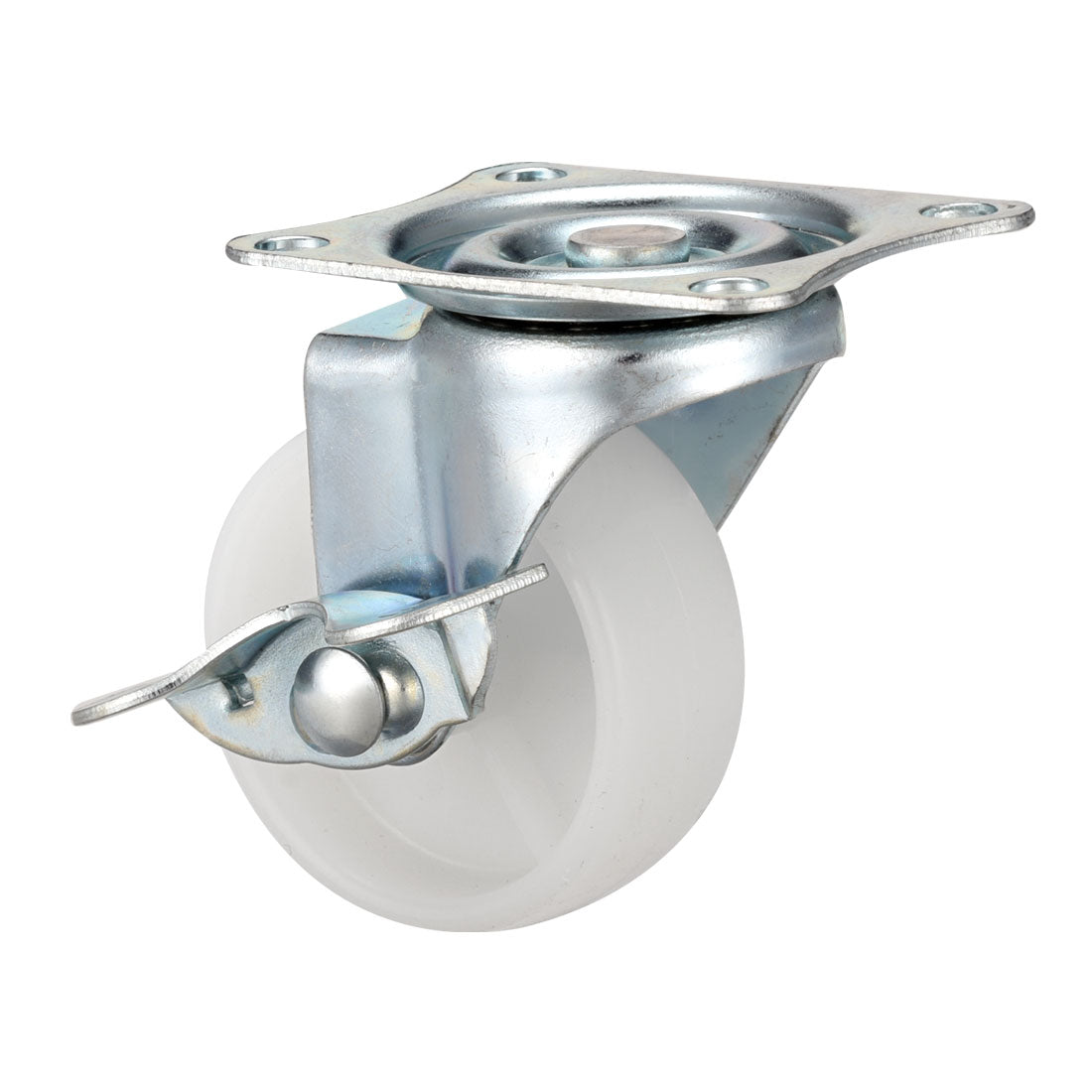 Harfington 2 Inch Swivel Caster Wheels PP 360 Degree Top Plate Mounted Caster Wheel with Brake 66lb Capacity 4 Pcs