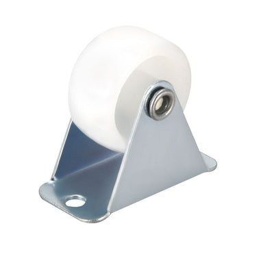 Harfington 1.2 Inch PP Top Plate Mounted Caster Wheel 22lb Capacity 4 Pcs (2 Pcs Swivel, 2 Pcs Fixed)