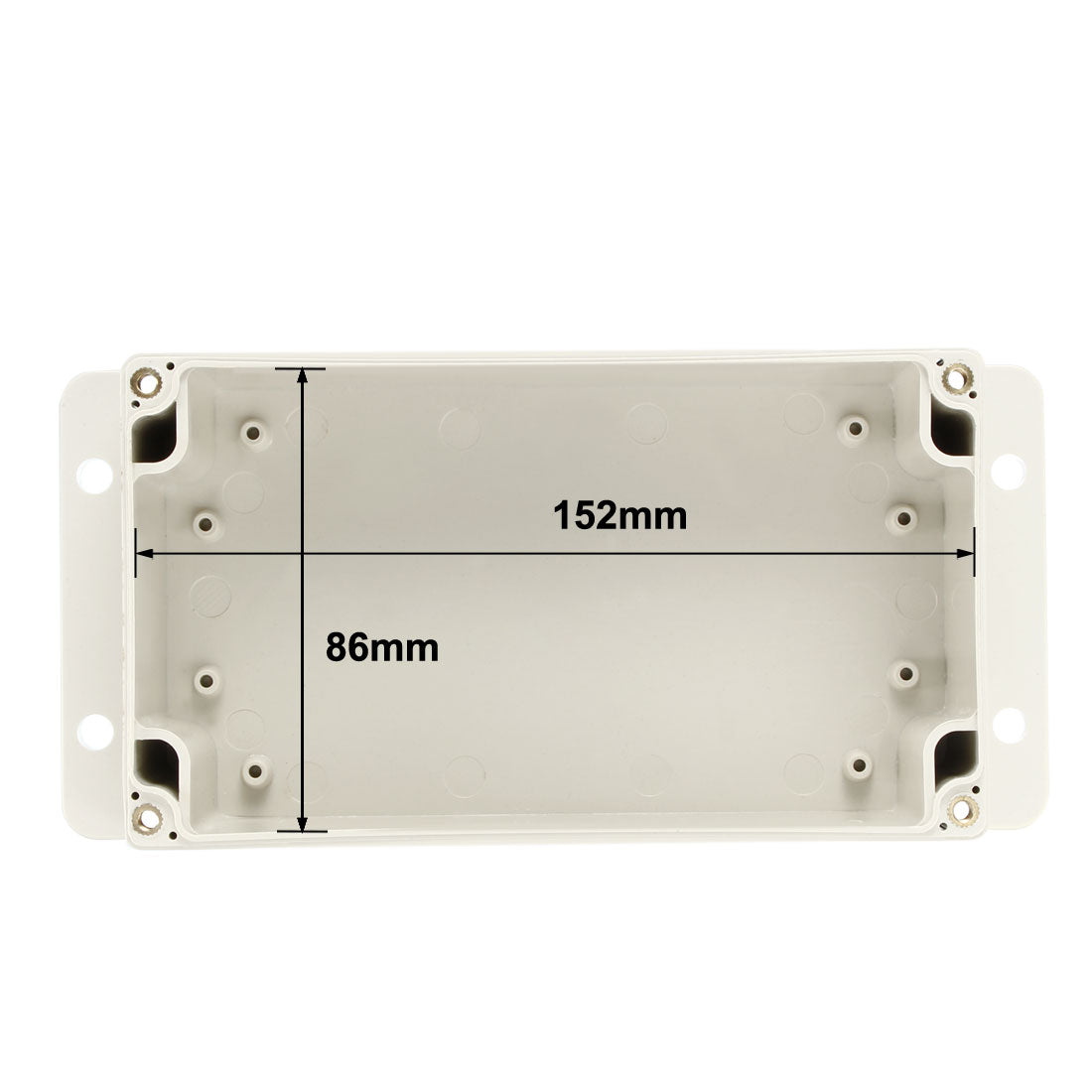 Harfington 158*92*67mm Electronic Waterproof IP65 Sealed ABS Plastic DIY Junction Box Enclosure Case Gray
