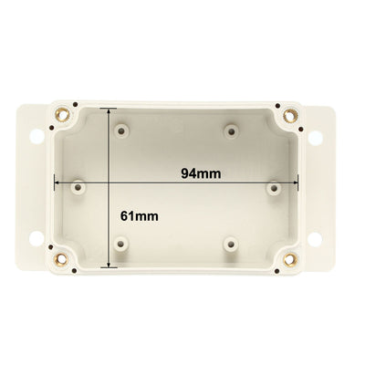 Harfington 132*68.5*50mm Electronic Waterproof IP65 Sealed ABS Plastic DIY Junction Box Enclosure Case Clear