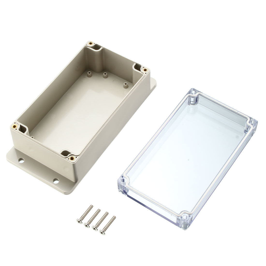Harfington 192*90*68mm Electronic Waterproof IP65 Sealed ABS Plastic DIY Junction Box Enclosure Case Clear
