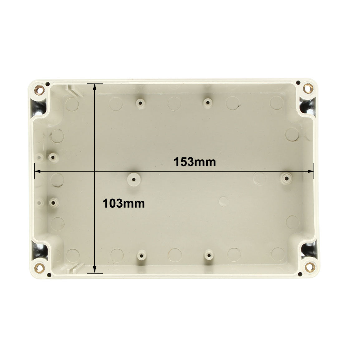 Harfington 160*110*90mm Electronic Waterproof IP65 Sealed ABS Plastic DIY Junction Box Enclosure Case Gray