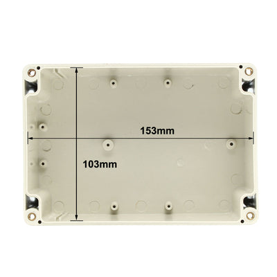 Harfington 160*110*90mm Electronic Waterproof IP65 Sealed ABS Plastic DIY Junction Box Enclosure Case Gray