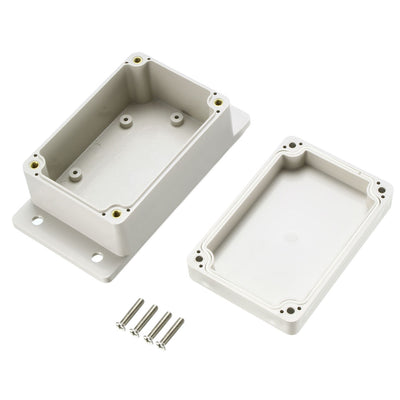 Harfington 132*68*50mm Electronic Waterproof IP65 Sealed ABS Plastic DIY Junction Box Enclosure Case Gray