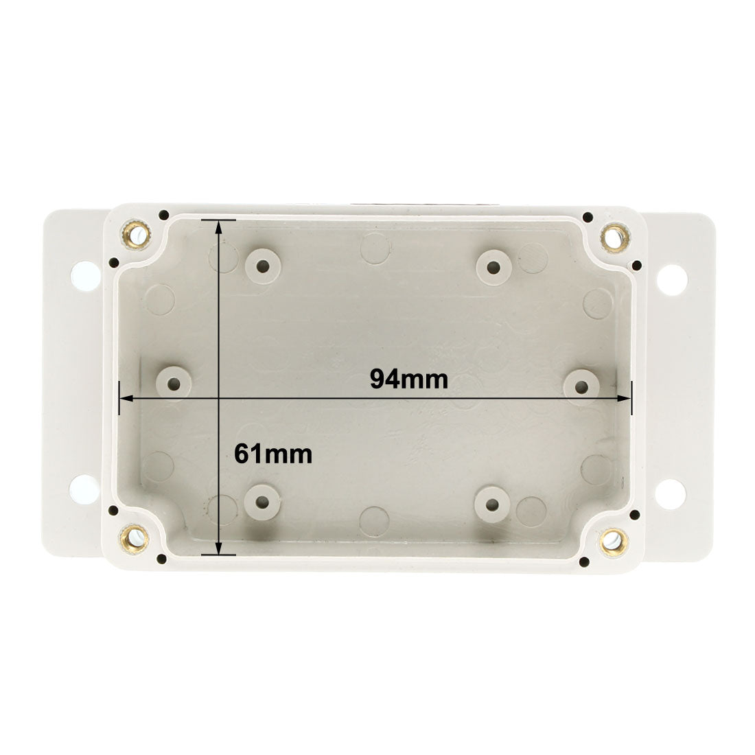 Harfington 132*68*50mm Electronic Waterproof IP65 Sealed ABS Plastic DIY Junction Box Enclosure Case Gray