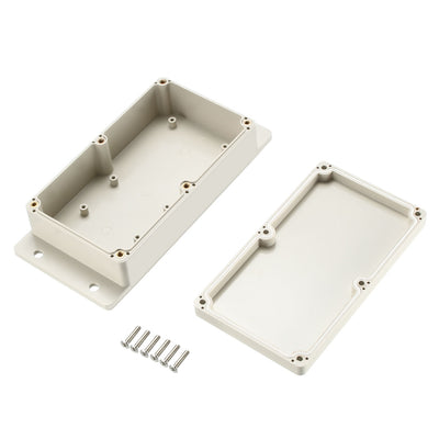 Harfington 198*90*50mm Electronic Waterproof IP65 Sealed ABS Plastic DIY Junction Box Enclosure Case Gray