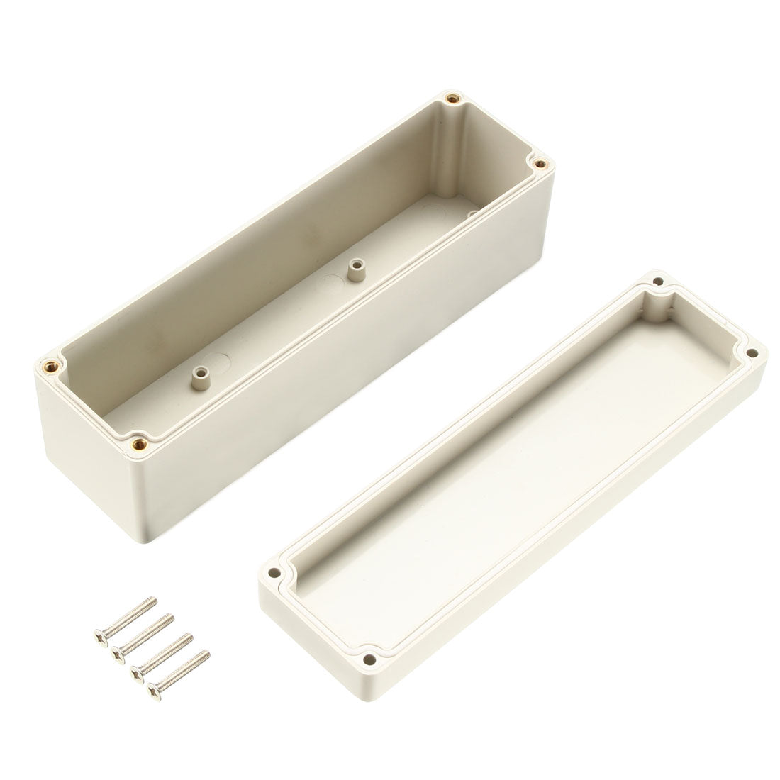 Harfington 160*45*55 Electronic Waterproof IP65 Sealed ABS Plastic DIY Junction Box Enclosure Case Gray