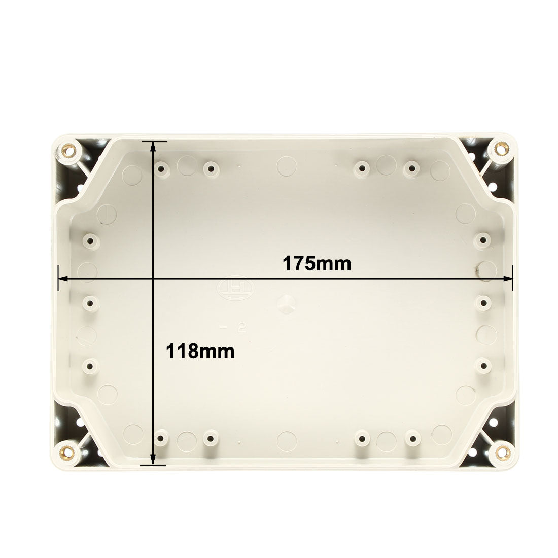 Harfington 180*123*63mm Electronic Waterproof IP65 Sealed ABS Plastic DIY Junction Box Enclosure Case Gray