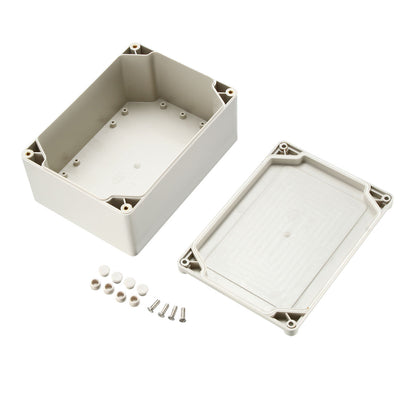 Harfington 180*130*84mm Electronic Waterproof IP65 Sealed ABS Plastic DIY Junction Box Enclosure Case Gray