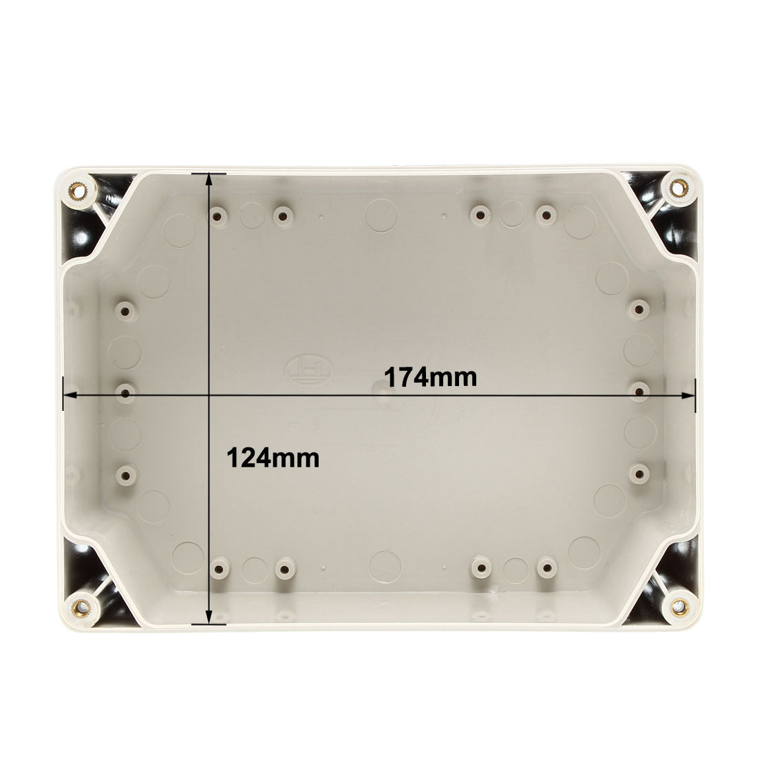 Harfington 180*130*84mm Electronic Waterproof IP65 Sealed ABS Plastic DIY Junction Box Enclosure Case Gray