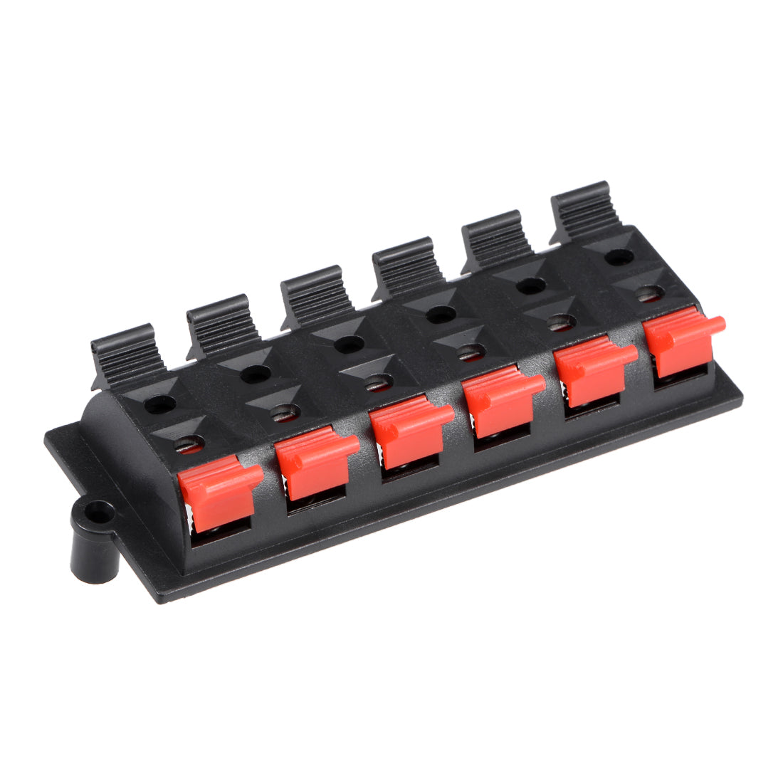 Harfington 15pcs 12 Way Jack Socket Spring Push Release Connector Speaker Terminal Strip Block