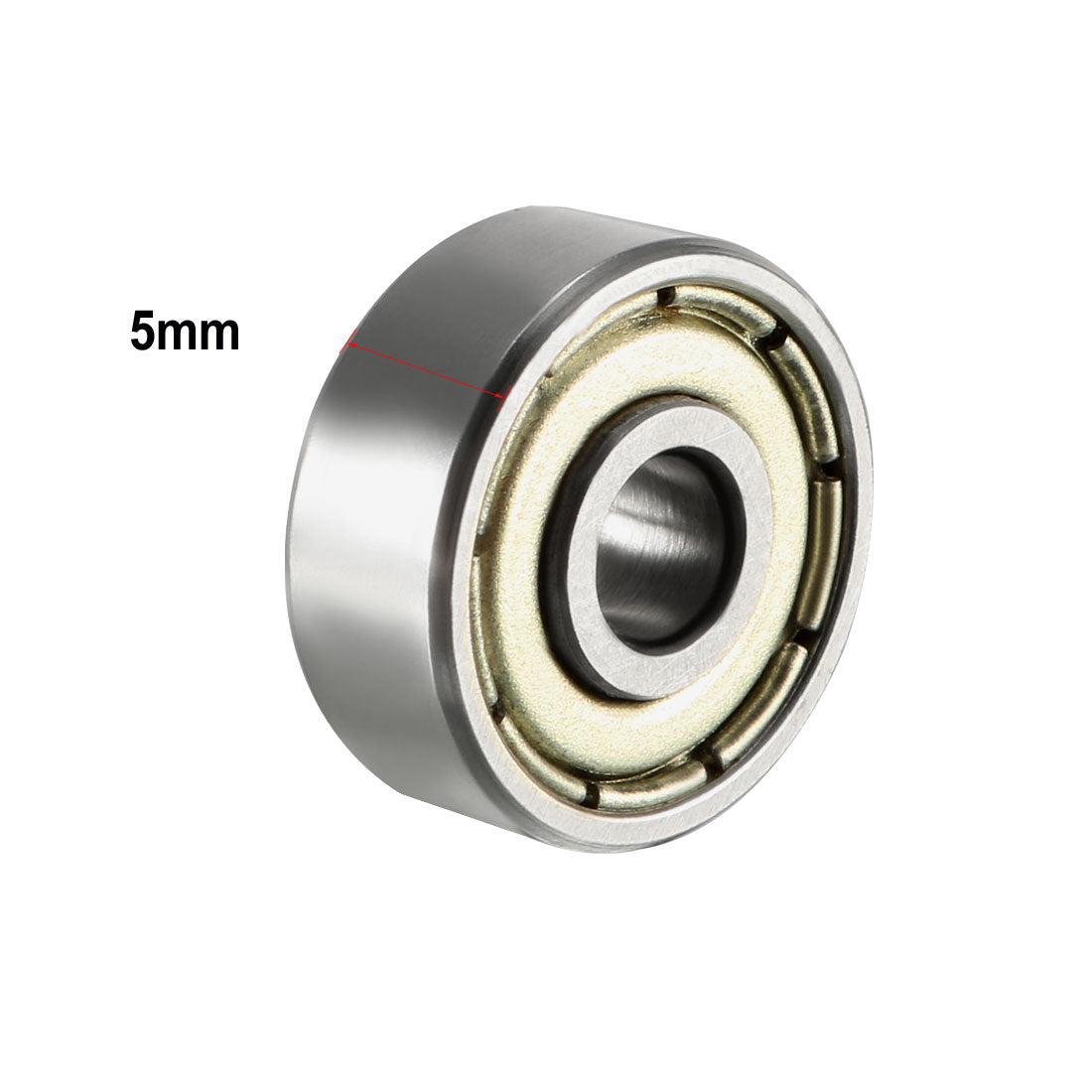 Harfington Deep Groove Ball Bearings Metric Single Shielded Chrome Steel ABEC1 Z2
