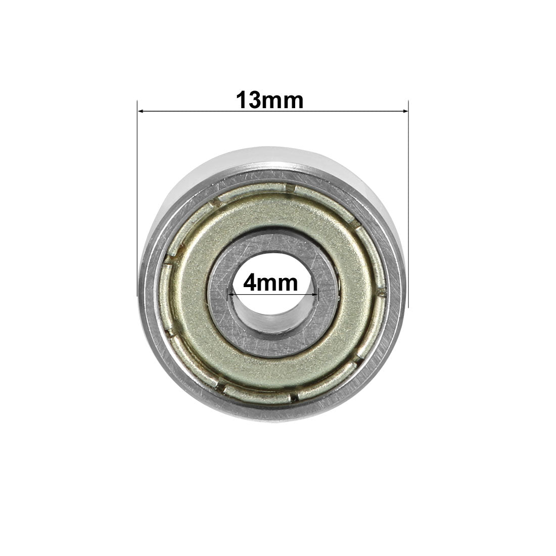 Harfington Deep Groove Ball Bearings Metric Single Shielded Chrome Steel ABEC1 Z2