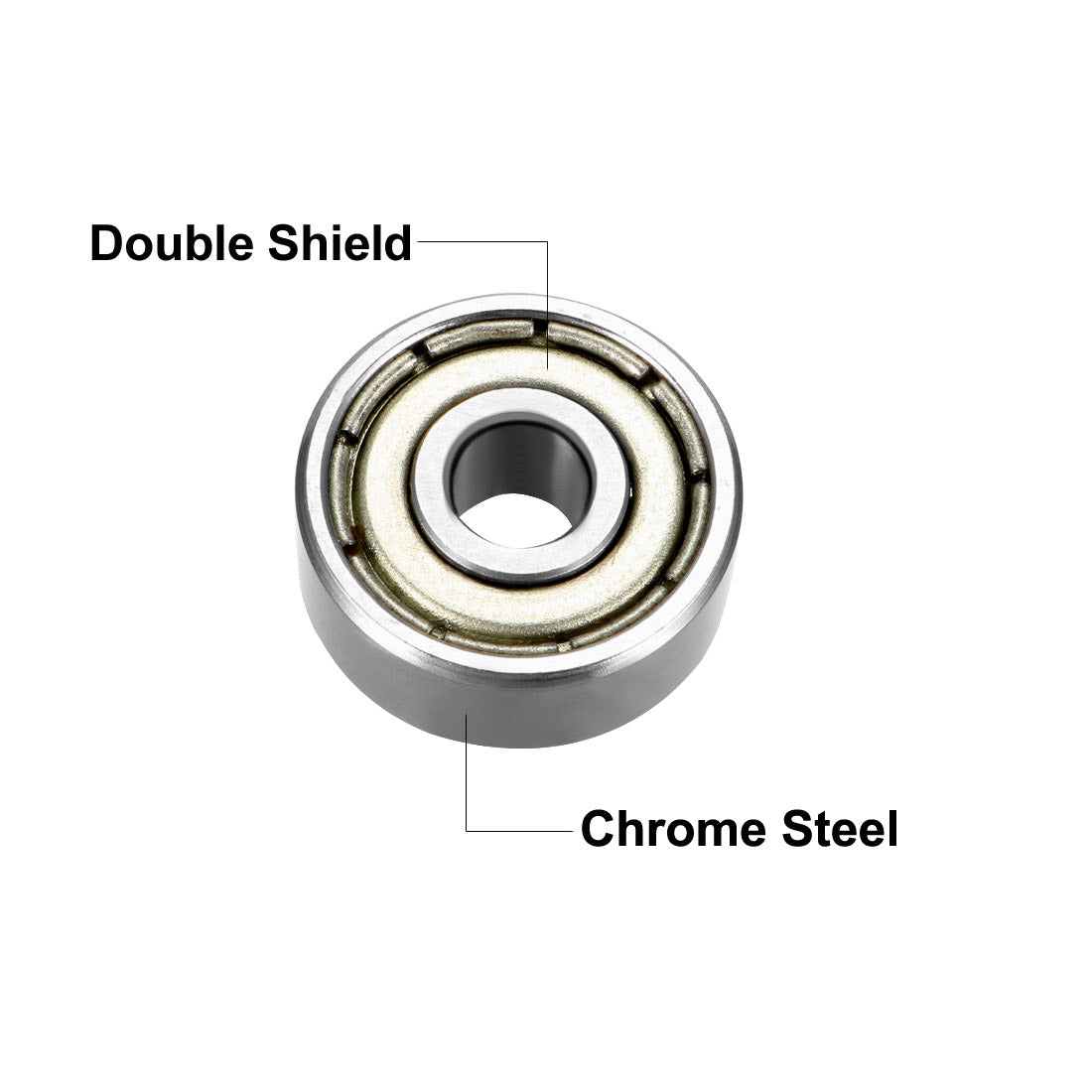 uxcell Uxcell Deep Groove Ball Bearings Metric Double Shielded Chrome Steel Roller Z2