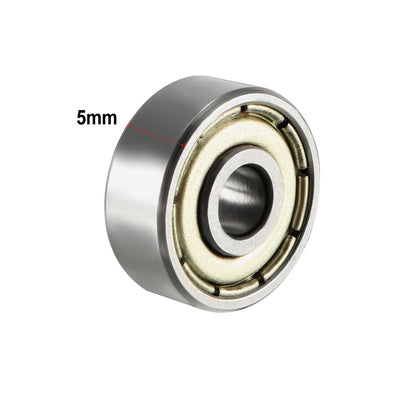 Harfington Uxcell Deep Groove Ball Bearings Metric Double Shielded Chrome Steel Roller Z2