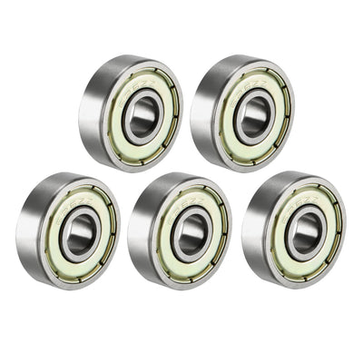 Harfington Uxcell Deep Groove Ball Bearings Metric Double Shielded Chrome Steel Roller Z2