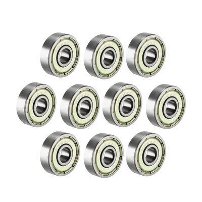 Harfington Deep Groove Ball Bearings Metric Single Shielded Chrome Steel ABEC1 Z2