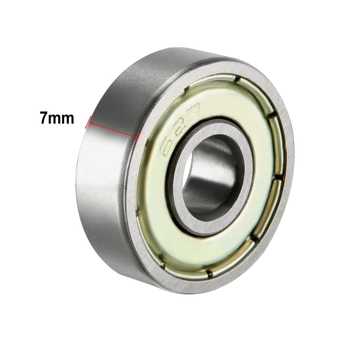 Harfington Deep Groove Ball Bearings Inch Double Shielded Chrome Steel ABEC1 Z2 Level