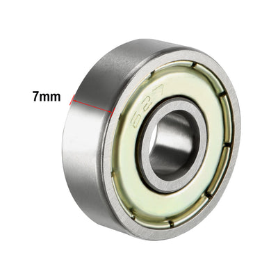 Harfington Deep Groove Ball Bearings Inch Double Shielded Chrome Steel ABEC1 Z2 Level