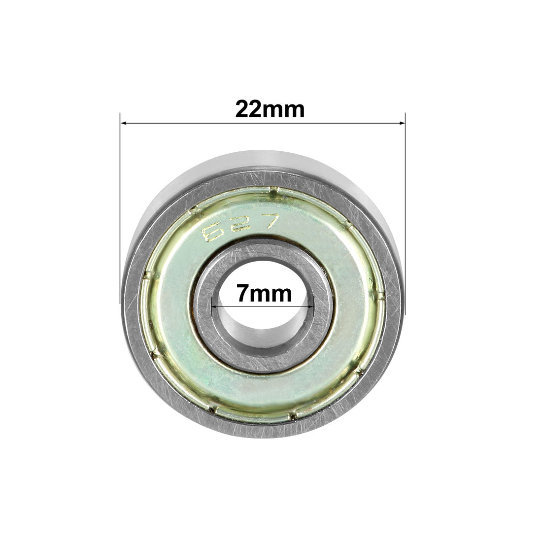 Harfington Deep Groove Ball Bearings Inch Double Shielded Chrome Steel ABEC1 Z2 Level