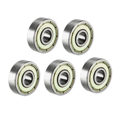 Harfington Deep Groove Ball Bearings Inch Double Shielded Chrome Steel ABEC1 Z2 Level