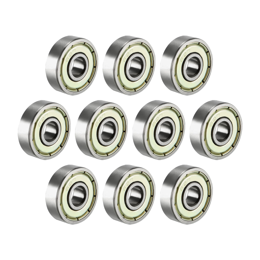 Harfington Deep Groove Ball Bearings Metric Single Shielded Chrome Steel ABEC1 Z2