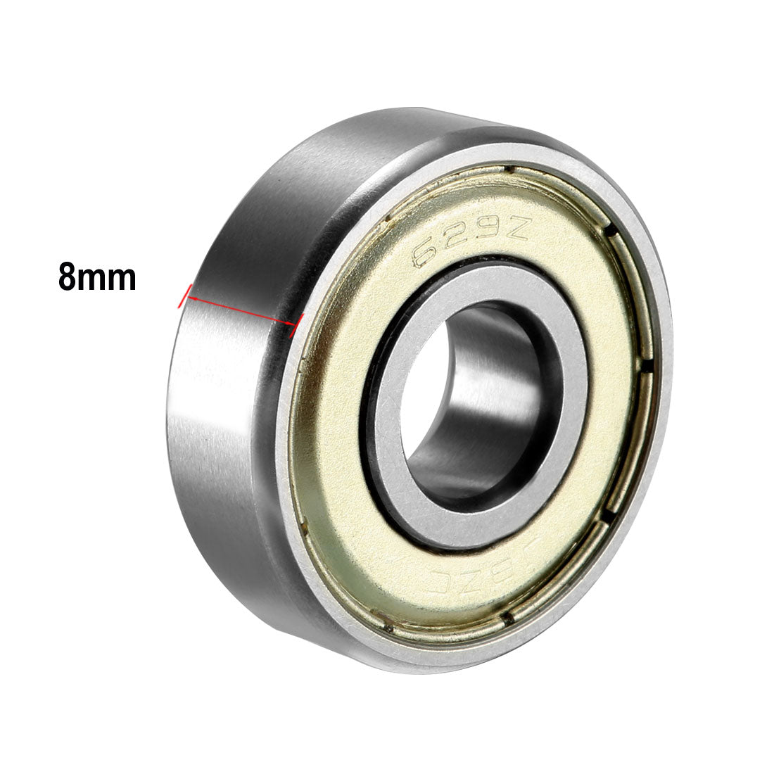 Harfington Deep Groove Ball Bearing Metric Single Shield Chrome Steel Bearings ABEC1 Z2