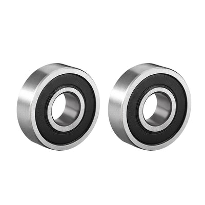 uxcell Uxcell Deep Groove Ball Bearings Metric Double Sealed High Carbon Steel Z1 Bearing